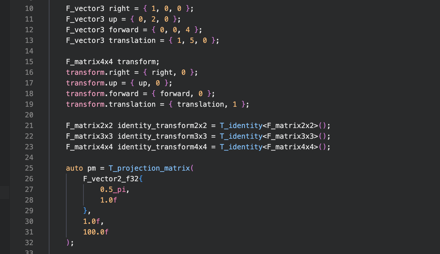 NMath , a game engine learning aimed C++ math library. CMake C++ 20 ...